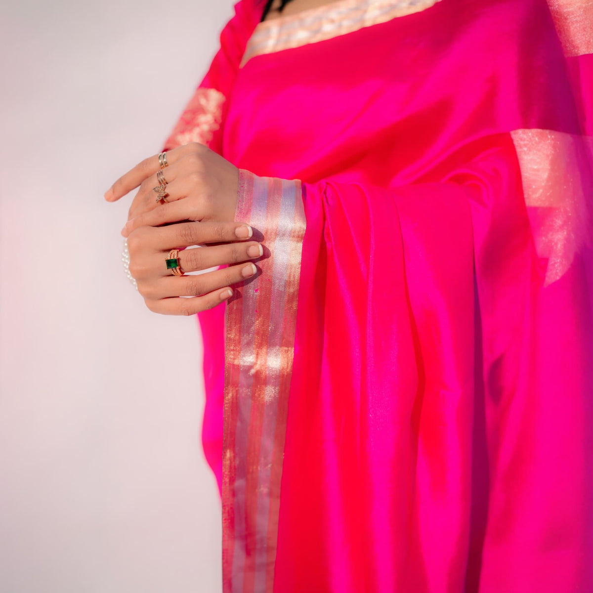 Sacred Hues 1.3 | Handwoven Banarasi Saree