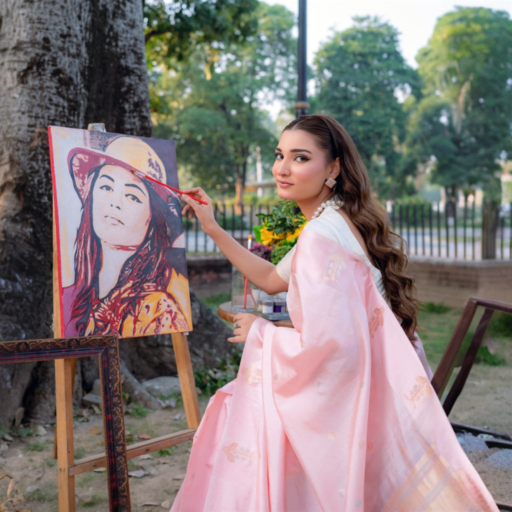 Sacred Hues 1.2 | Handwoven Banarasi Saree