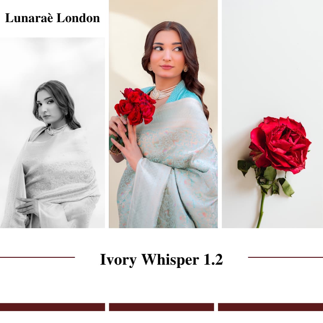 Ivory Whisper 1.2 | Handwoven Banarasi Saree
