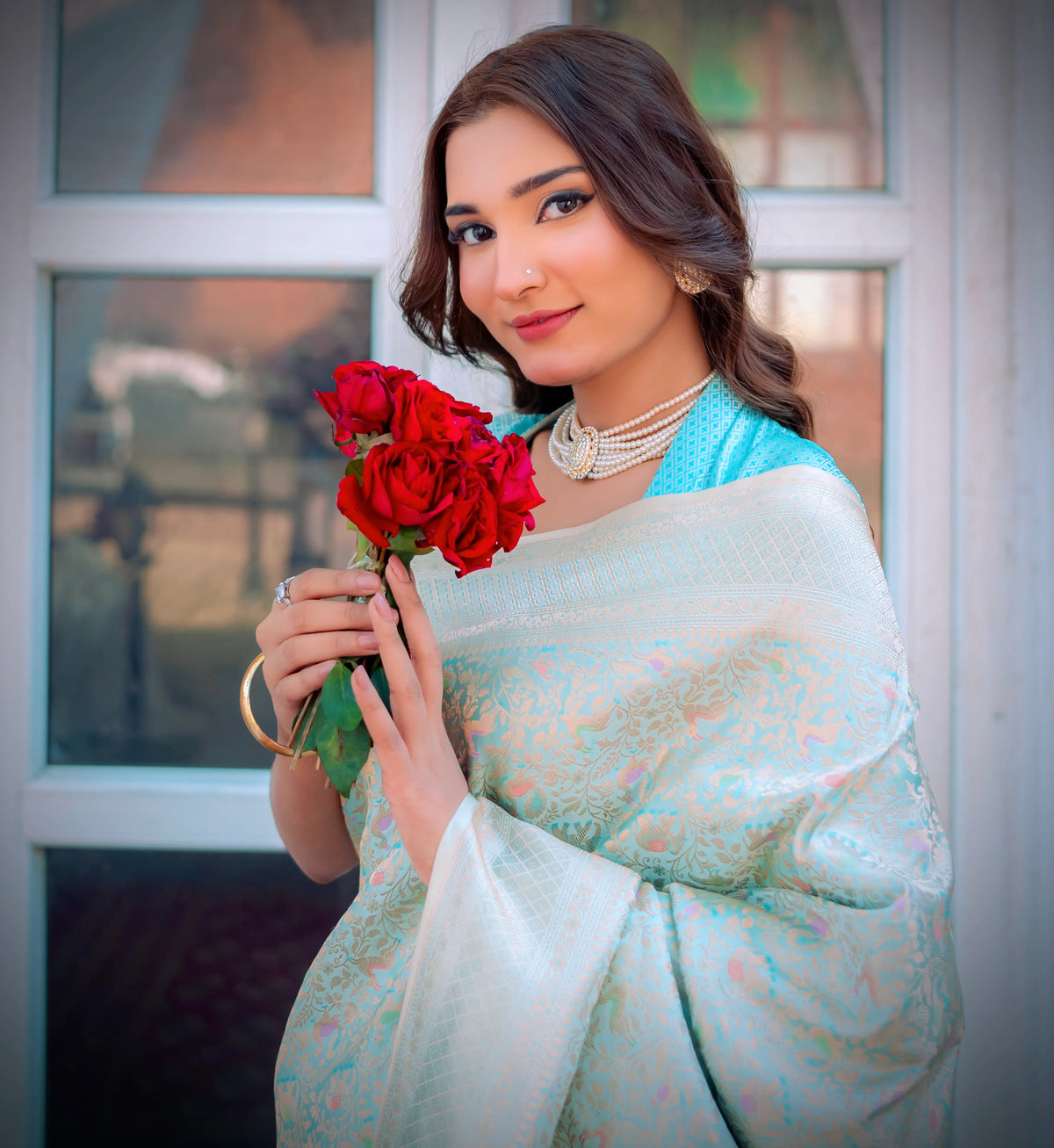 Ivory Whisper 1.2 | Handwoven Banarasi Saree