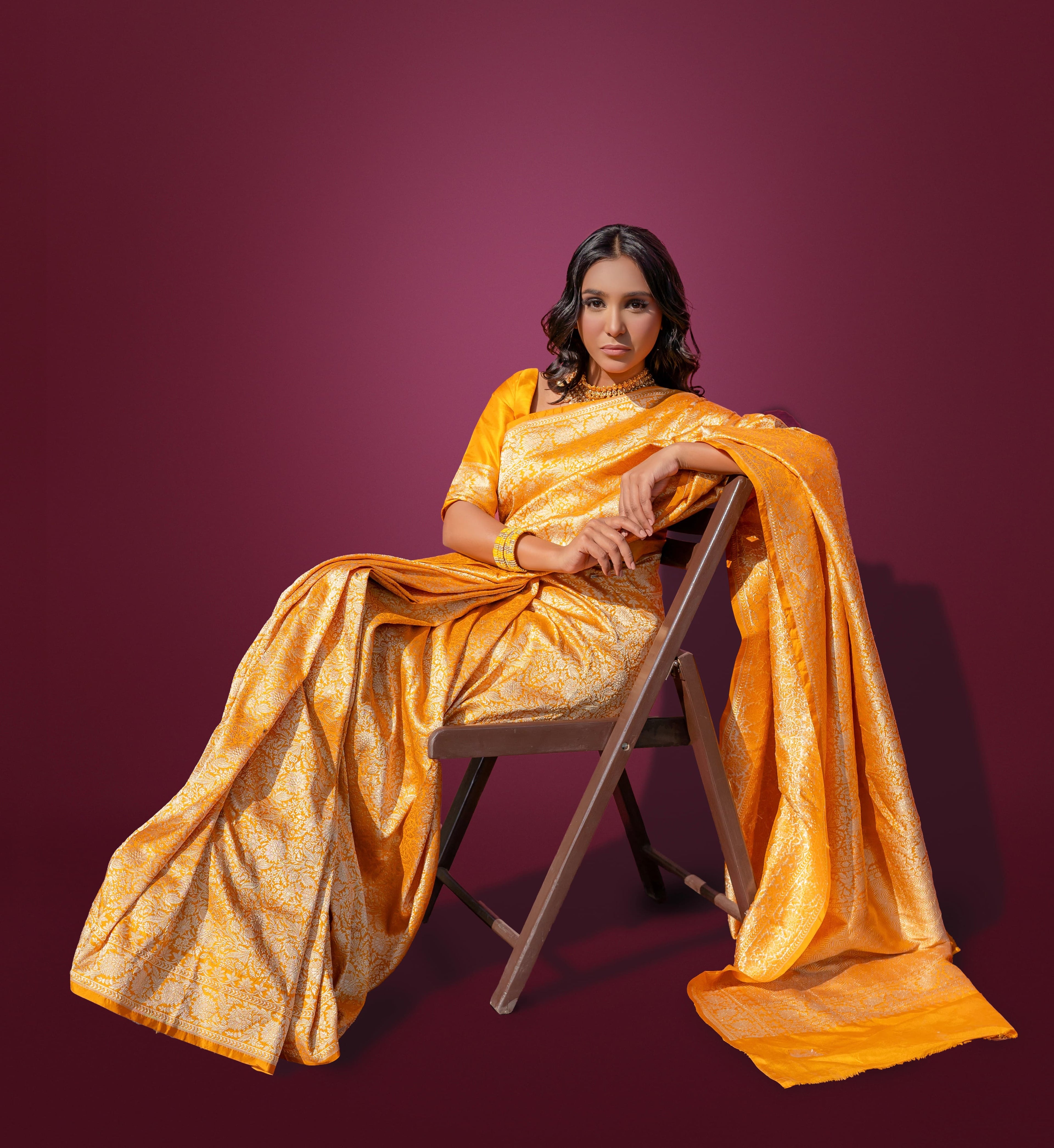 Golden Dynasty | Handwoven Banarasi Saree