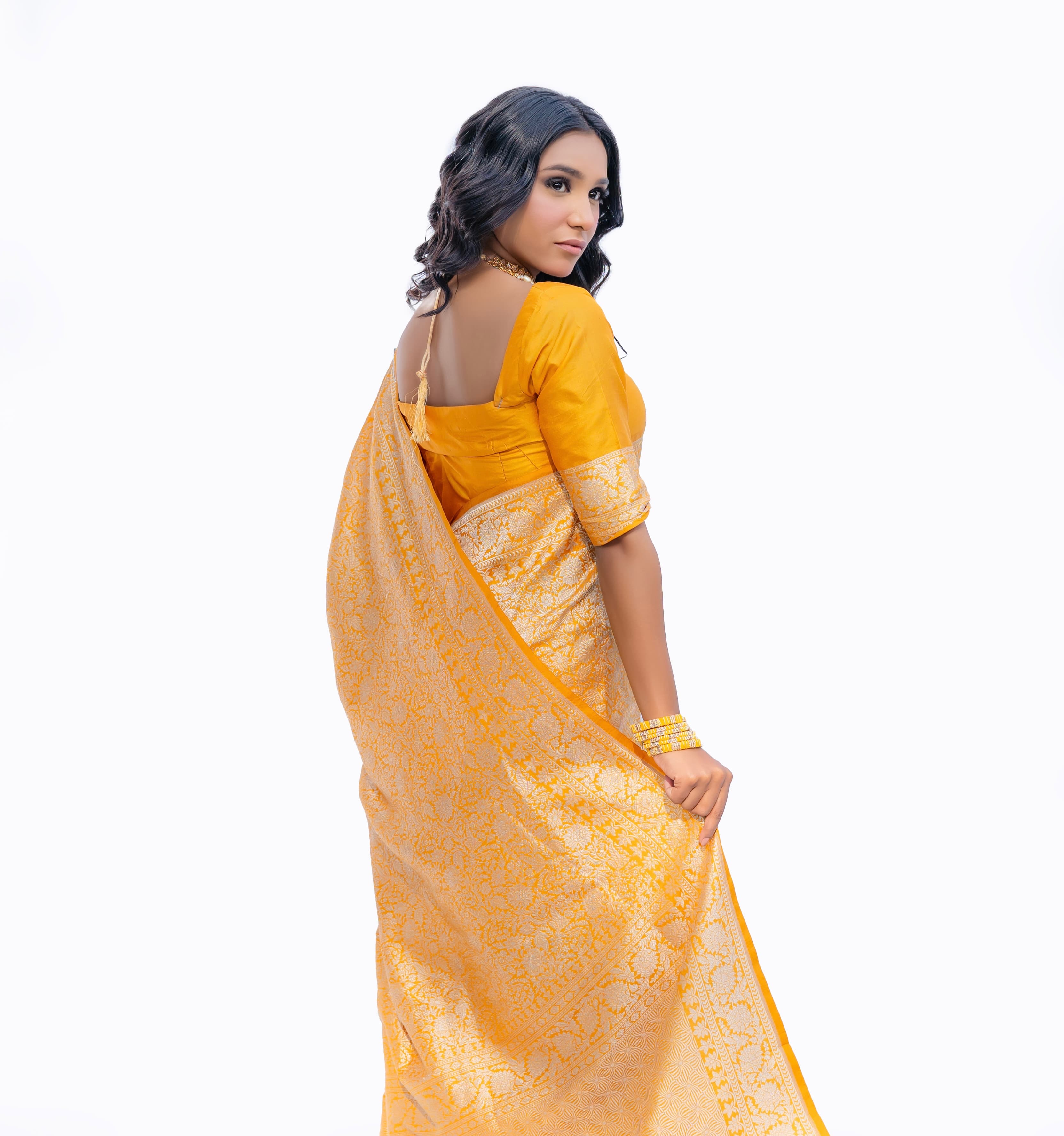 Golden Dynasty | Handwoven Banarasi Saree