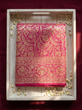 Blush Majesty - Handwoven Banarasi Saree