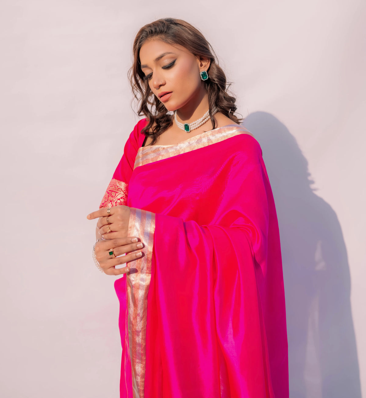 Sacred Hues 1.3 | Handwoven Banarasi Saree