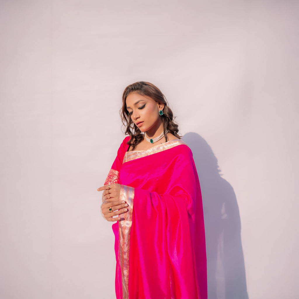 Sacred Hues 1.3 | Handwoven Banarasi Saree