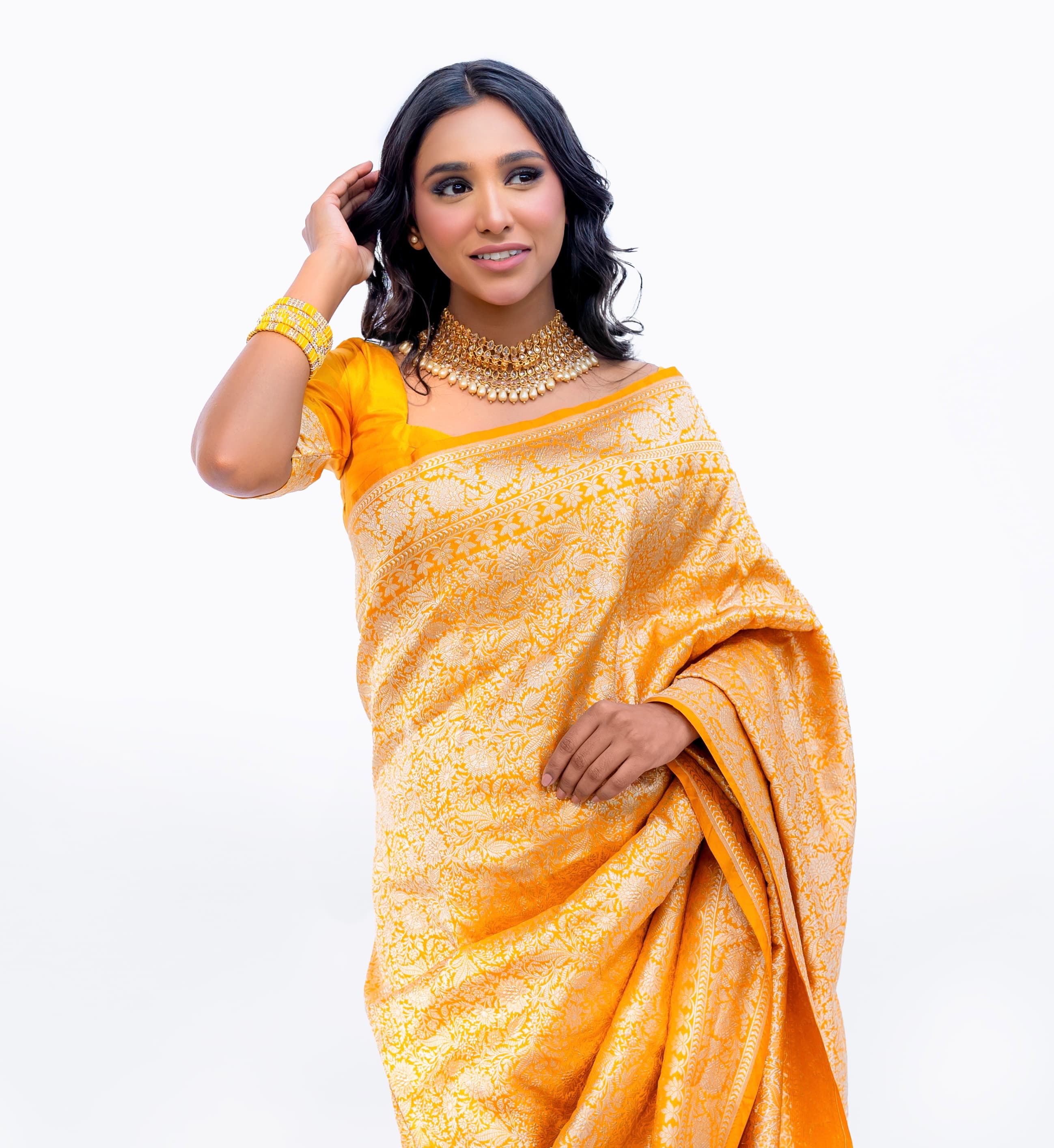 Golden Dynasty | Handwoven Banarasi Saree