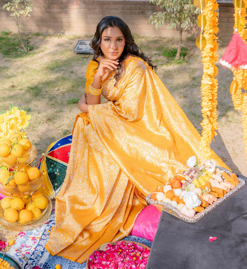 Golden Dynasty | Handwoven Banarasi Saree