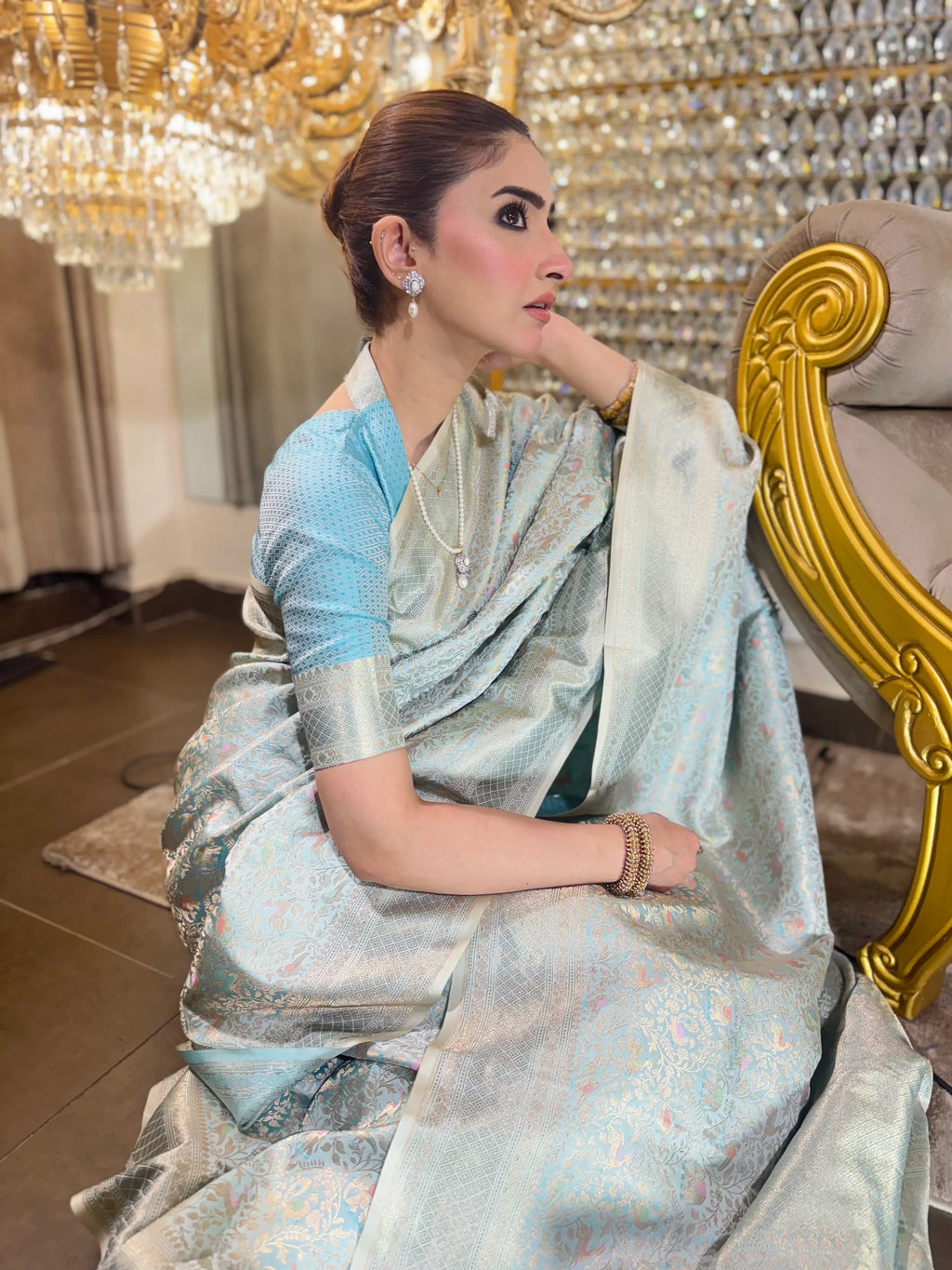 Ivory Whisper 1.2 | Handwoven Banarasi Saree