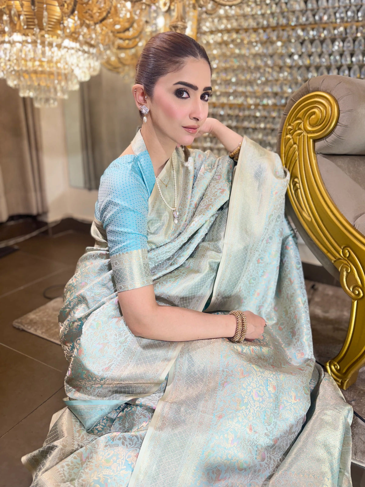 Ivory Whisper 1.2 | Handwoven Banarasi Saree
