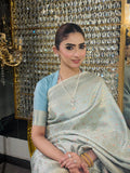 Ivory Whisper 1.2 | Handwoven Banarasi Saree