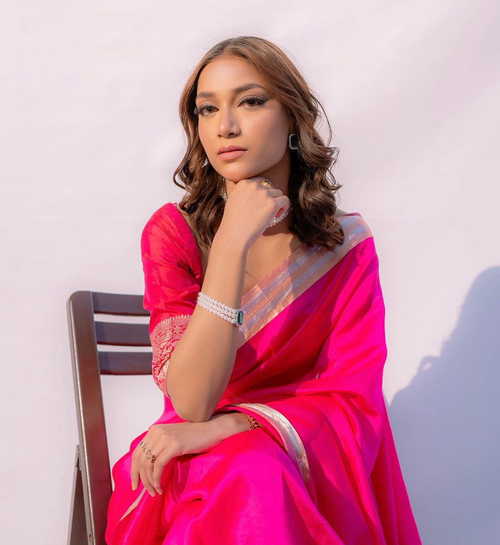 Sacred Hues 1.3 | Handwoven Banarasi Saree